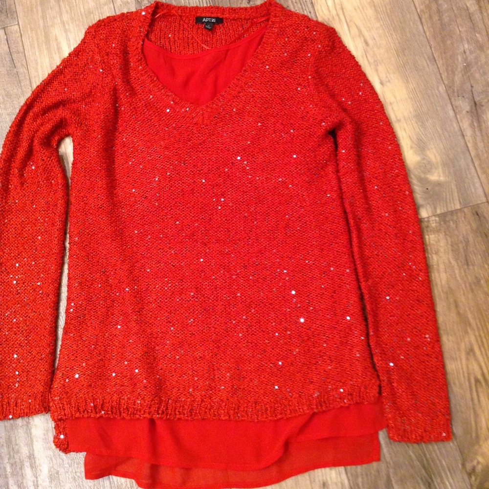 Sparky Red Sweater 🌺